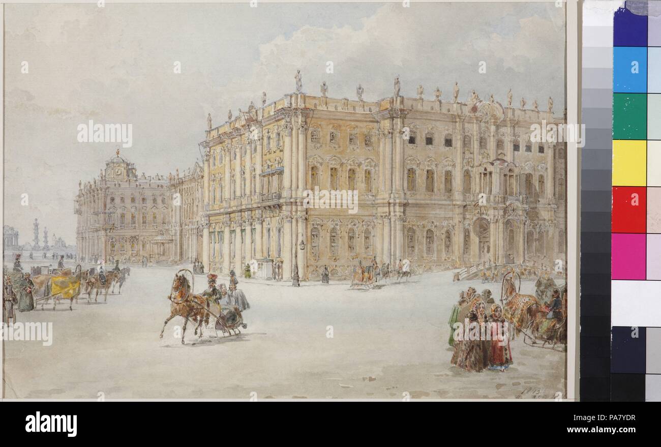 Столица при екатерине 2. Зимний дворец Санкт-Петербург 19 век.