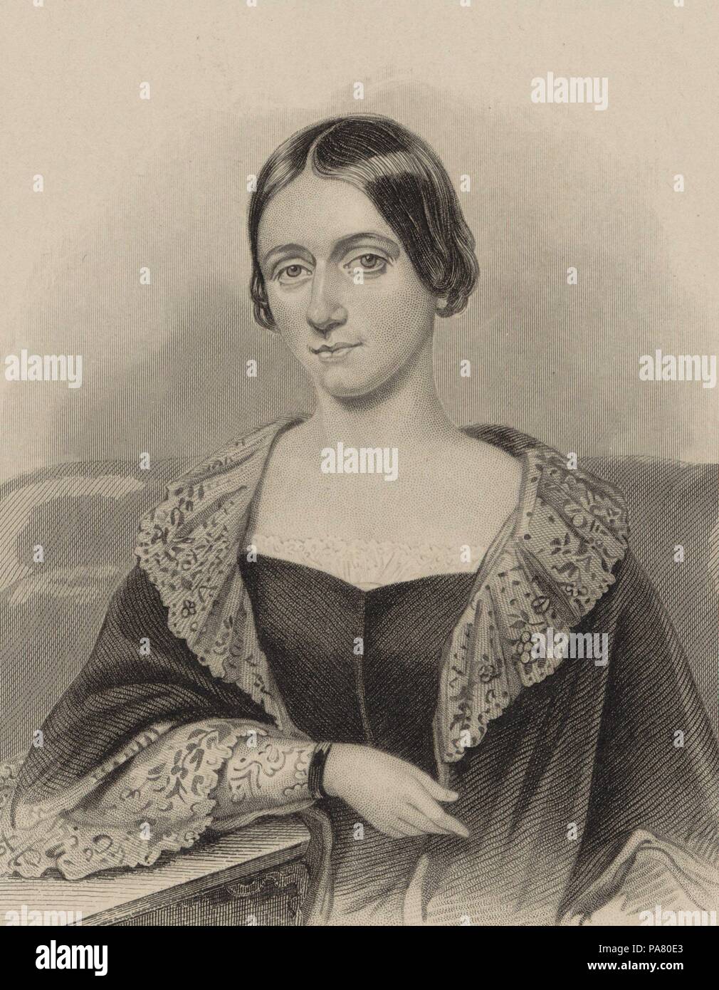 Portrait von Clara Schumann (1819-1896). Museum: private Sammlung. Stockfoto