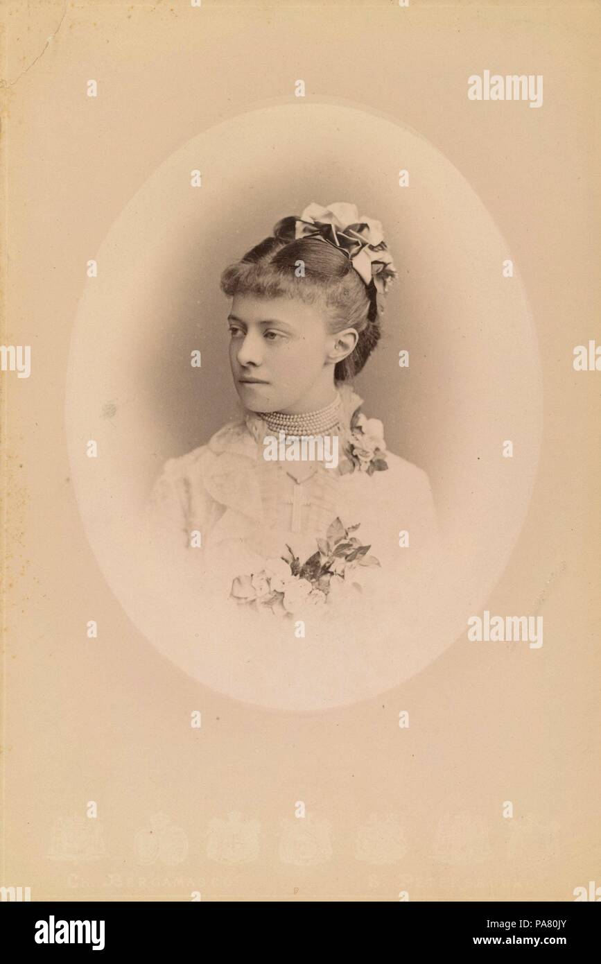 Porträt der Herzogin Therese Petrovna Oldenburg (1852-1883), Prinzessin Romanovskaia. Museum: Staatliche Russische Film und Foto Archiv, Krasnogorsk. Stockfoto