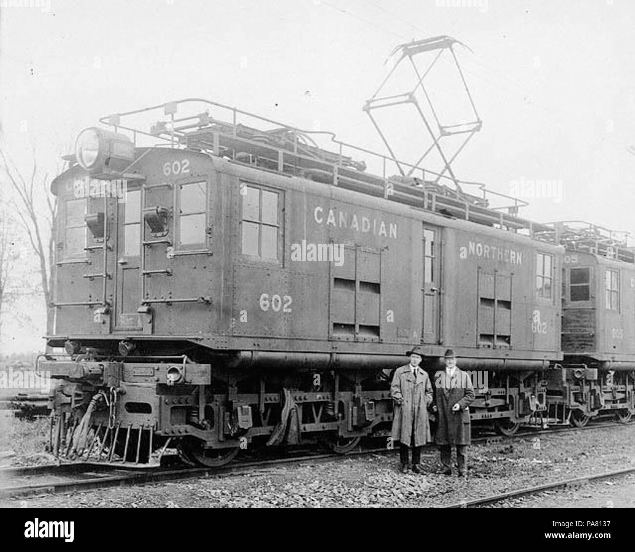 45 kanadische Northern Railway elektrische Lokomotive. 602... - La Locomotive électrique Nr. 602 de la société kanadische Northern Railway... (18988509200) Stockfoto