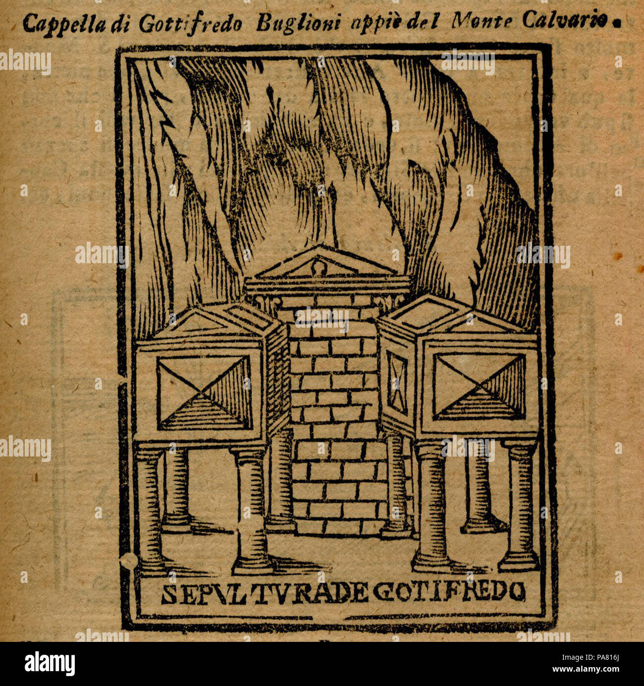 45 Capella di Gotifredo appiò Buglioni del Monte Calvario - Bianco Noe - 1600 Stockfoto