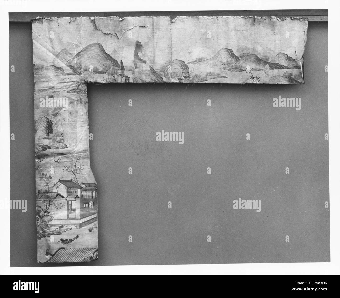 Wallpaper Panel. Abmessungen: Abmessungen nicht verfügbar. Datum: 1700-1730. Museum: Metropolitan Museum of Art, New York, USA. Stockfoto