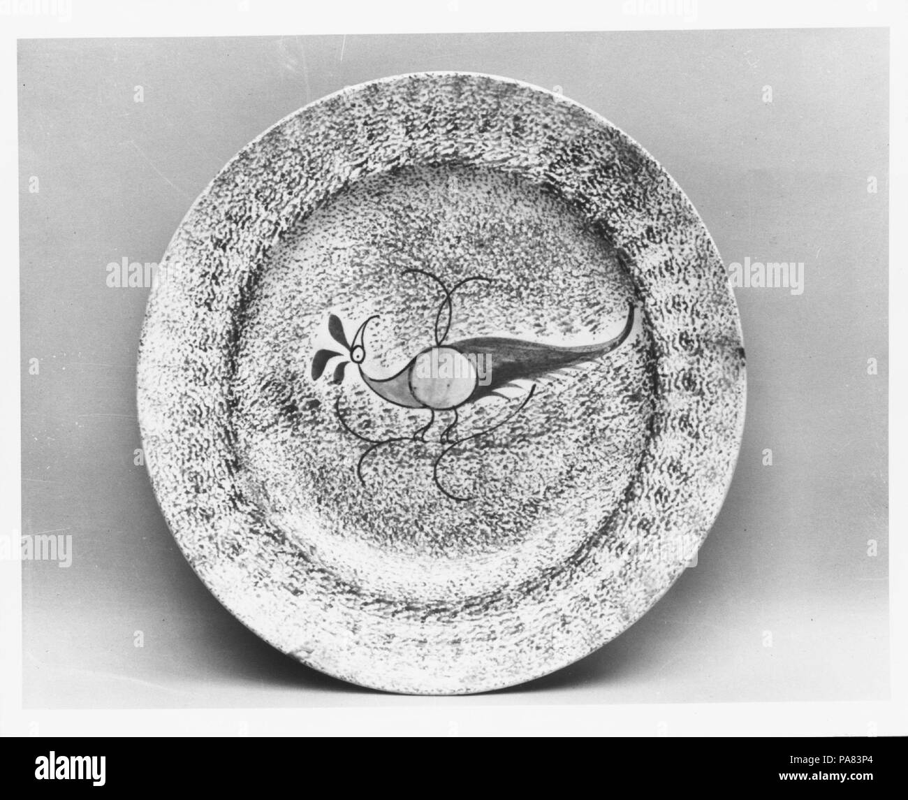 Platte. Kultur: Britische. Abmessungen: Durchm. 8 1/8 in. (20,6 cm). Datum: 1800-1830. Museum: Metropolitan Museum of Art, New York, USA. Stockfoto