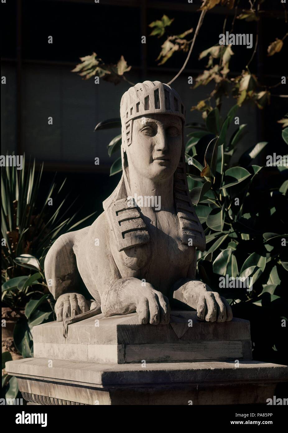 PASEO DEL BORNE - UNA ESFINGE. Ort: Außen, Palma, Mallorca, Balearen, Spanien. Stockfoto