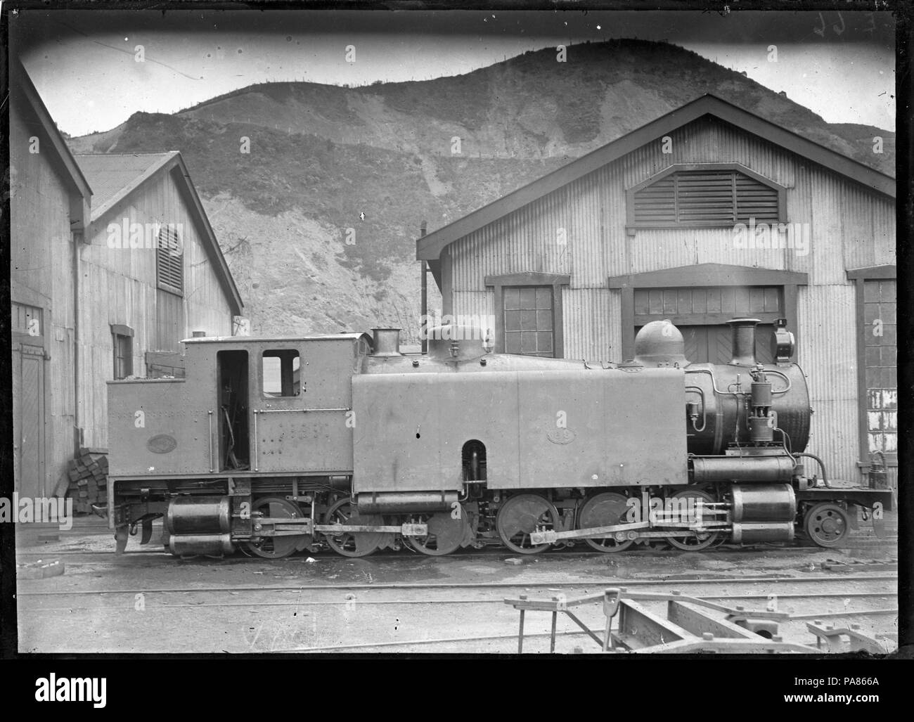 71 E Klasse Lok "E66" an der Petone Eisenbahn Workshops. 332864 ATLIB Stockfoto