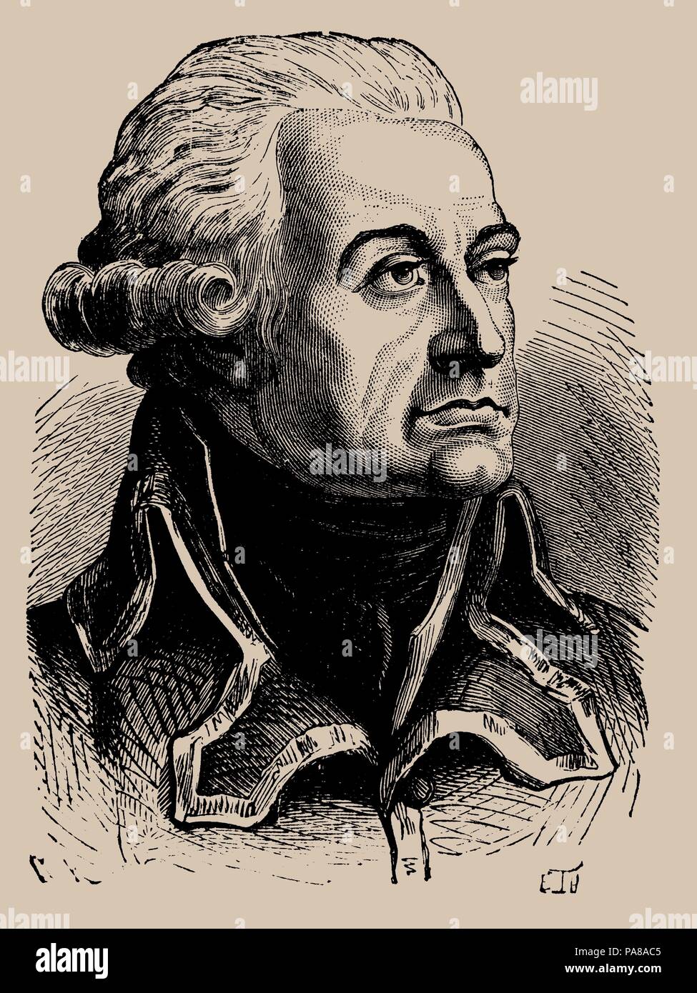 Allgemeine Charles-Fran çois Du Périer Dumouriez (1739-1823). Museum: private Sammlung. Stockfoto