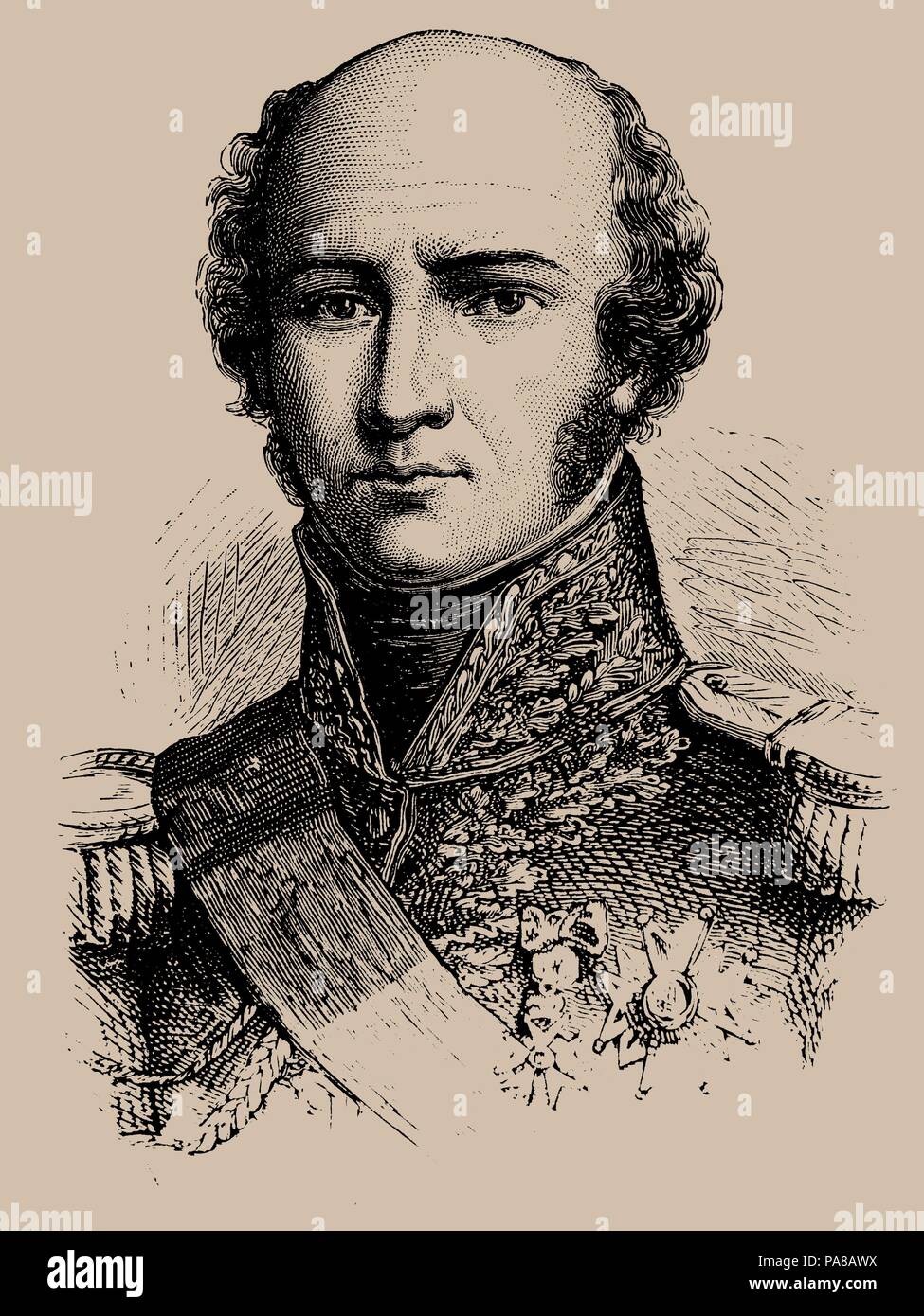 Louis-Nicolas Davout (1770-1823), Marschall von Frankreich. Museum: private Sammlung. Stockfoto