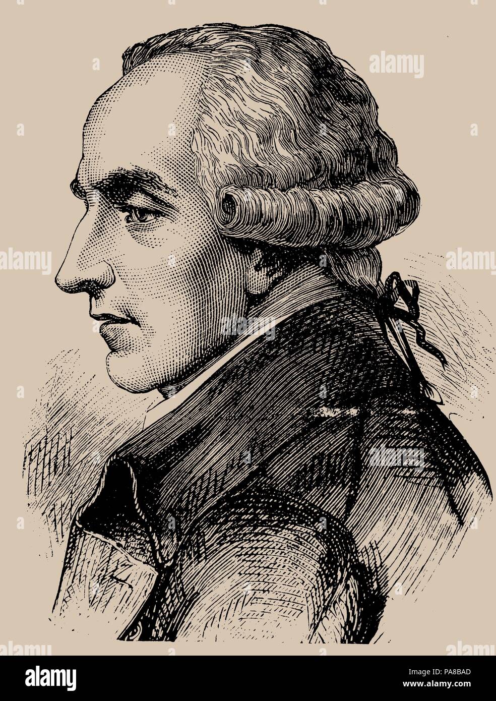 Pierre Simon Marquis de Laplace (1745-1827). Museum: private Sammlung. Stockfoto Pierre Simon Marquis de Laplace (1745-1827). Museum: private Sammlung. Stockfoto