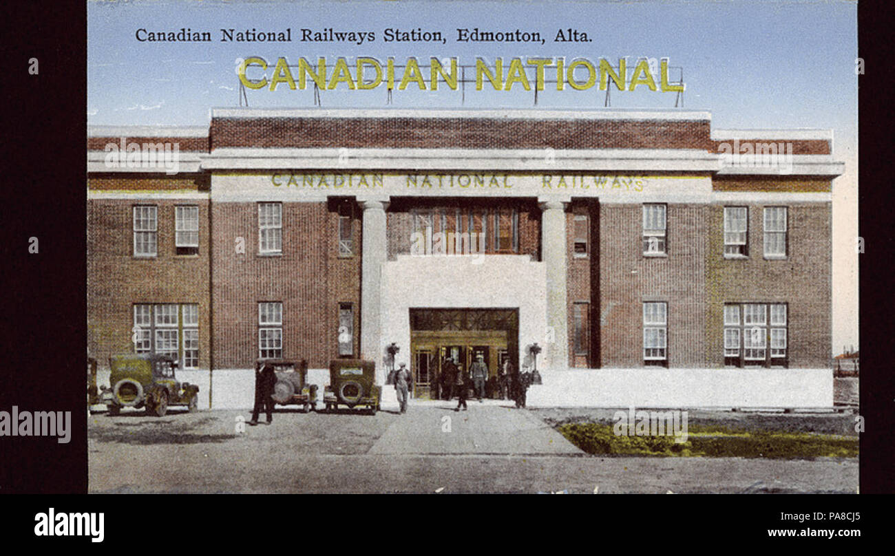 53 CNR Bahnhof Edmonton PC 006360.2 Stockfoto
