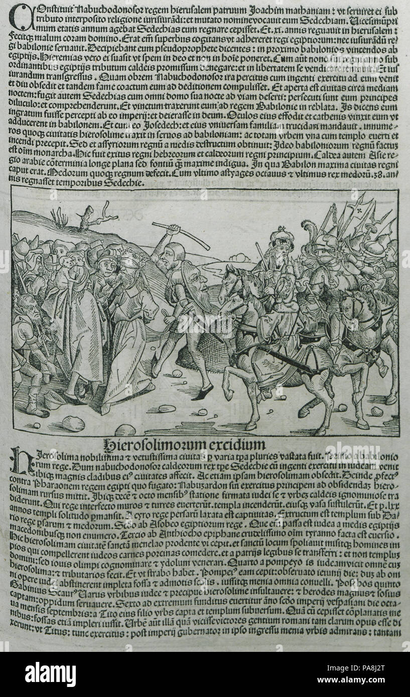 113 Hierosolimorum Schedell excidio - Hartmann - 1493 Stockfoto