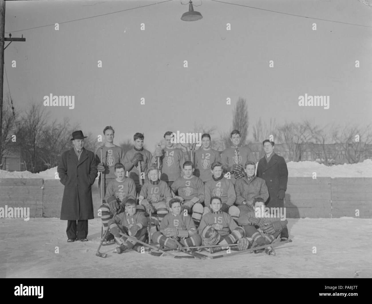 114 Hockey. Westmount Int. Schule Team BNQ P48 S1P 09288 Stockfoto