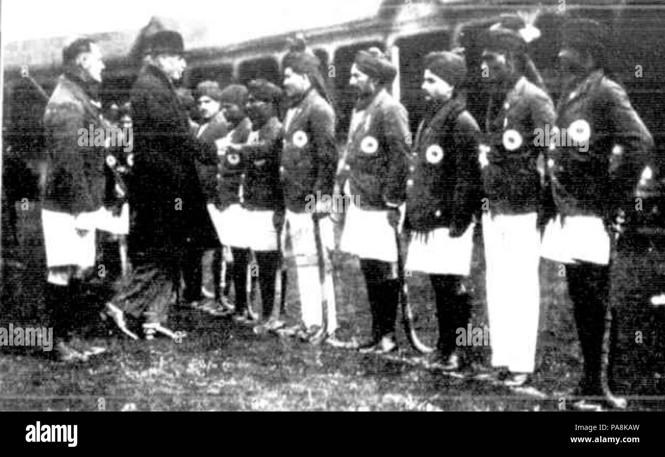 123 indische Armee Hockey Team, 14. August 1926 Adelaide Oval Stockfoto