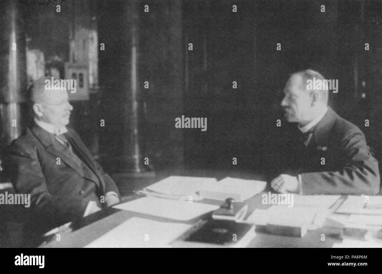 141 Juho Kusti paasikivi und Pehr Evind Svinhufvud 1918 Stockfoto