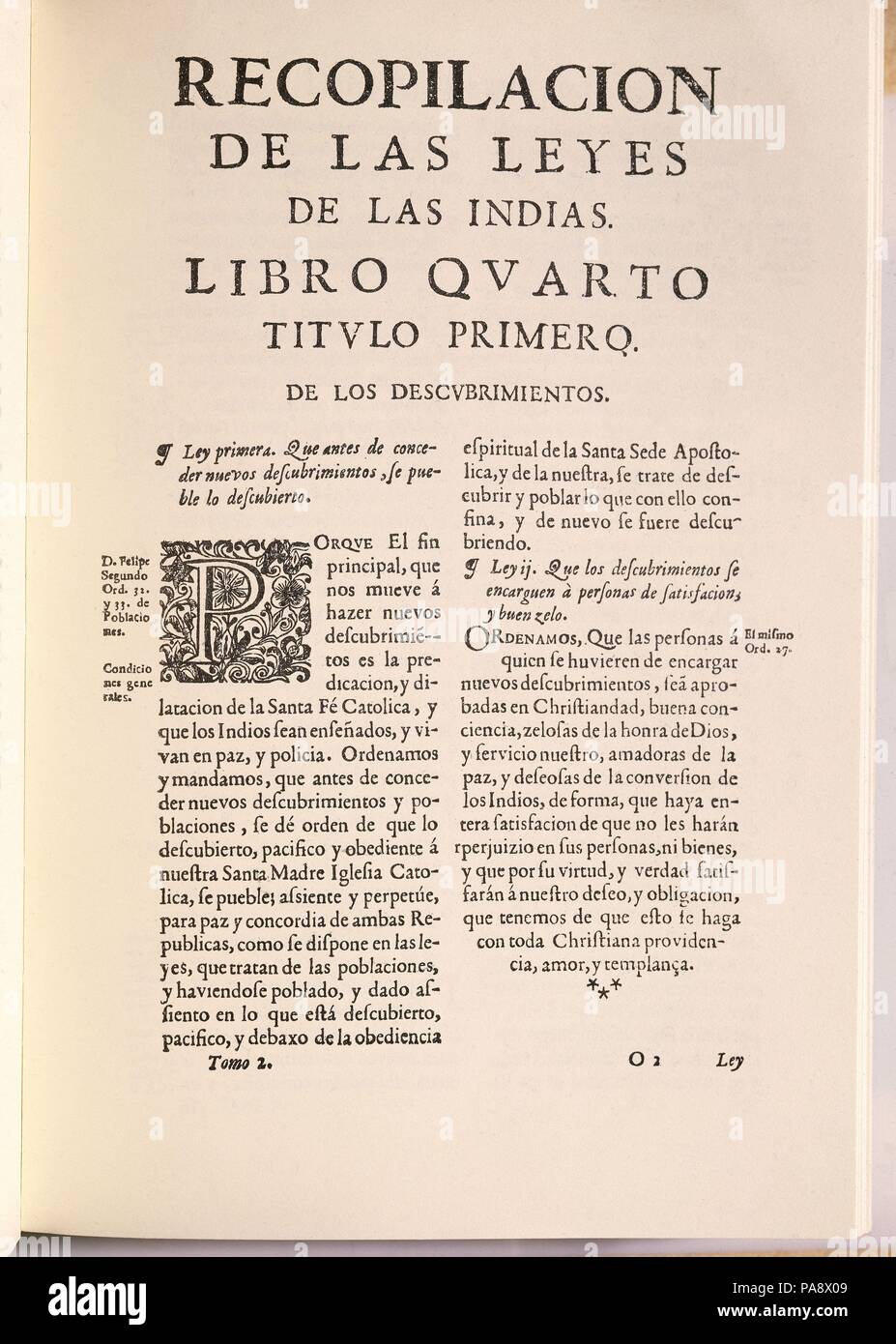 RECOPILACION DE LAS LEYES DE LAS INDIAS LIBRO IVTITULO 1 Stockfotografie Alamy RECOPILACION DE LAS LEYES DE LAS INDIAS LIBRO IVTITULO 1 Stockfotografie Alamy