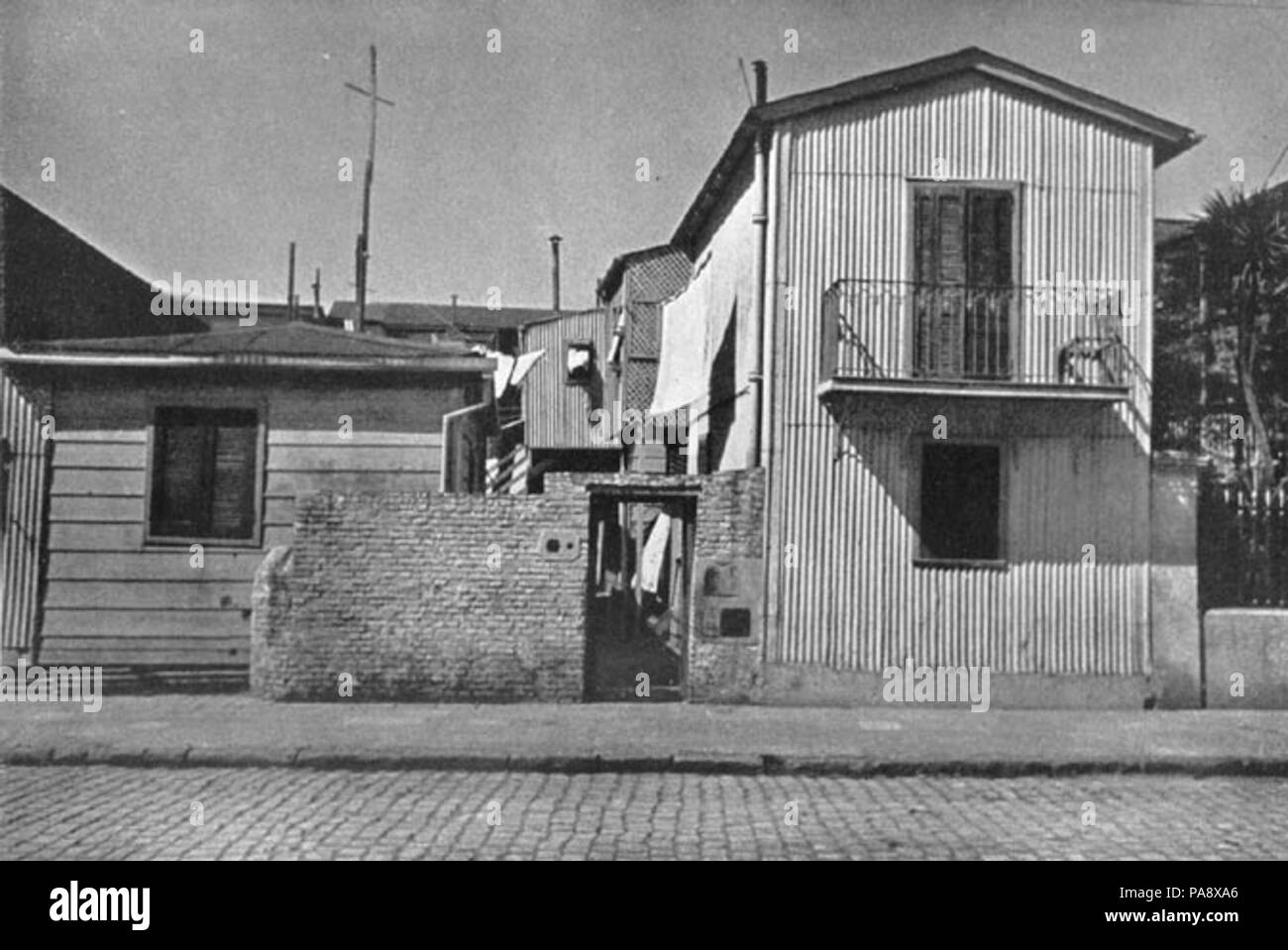 115 Horacio Coppola - Buenos Aires 1936 - Casas en La Boca Stockfoto