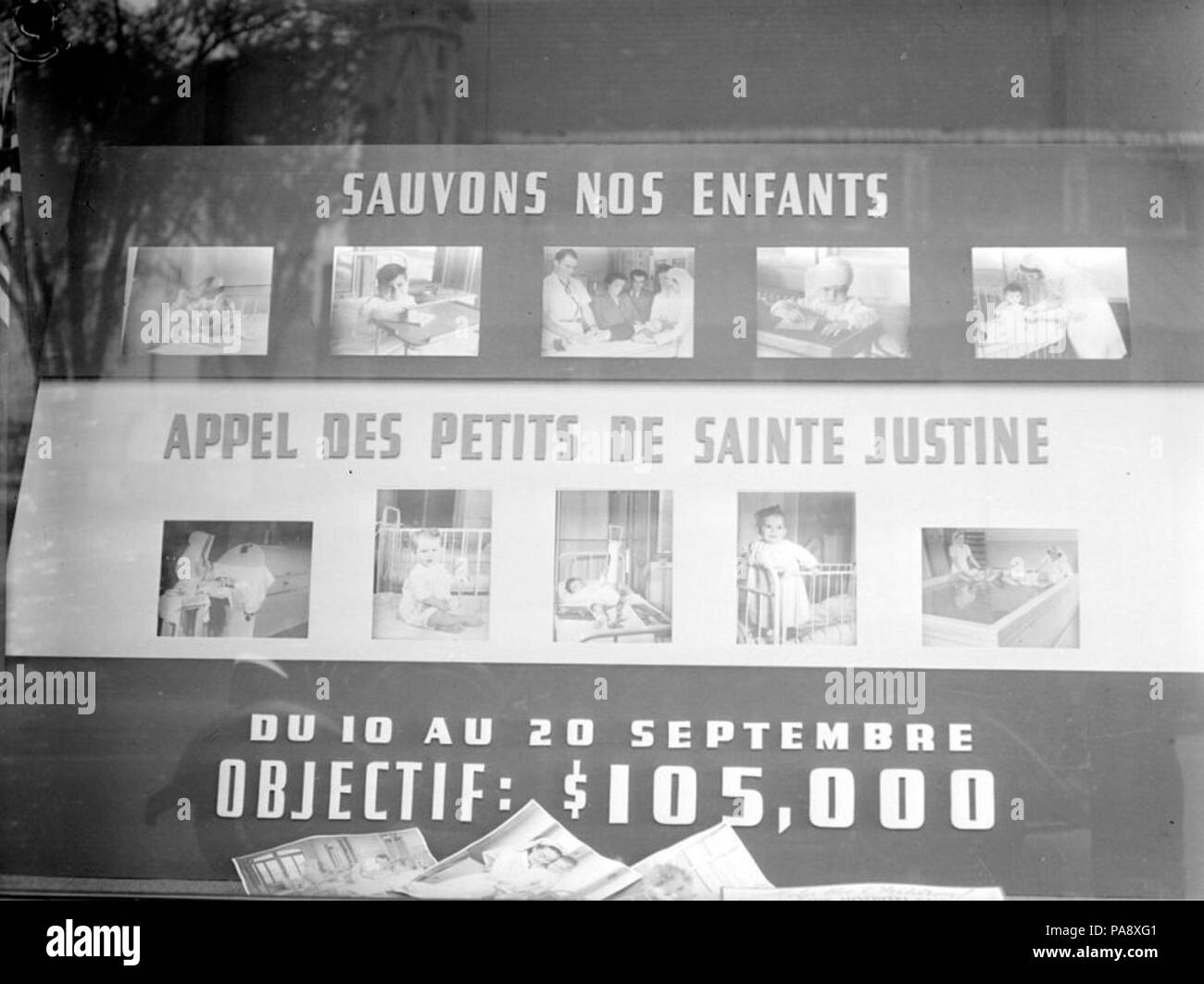 115 Krankenhaus. St. Justine Anzeige bei Eatons BNQ P48 S1P 12213 Stockfoto