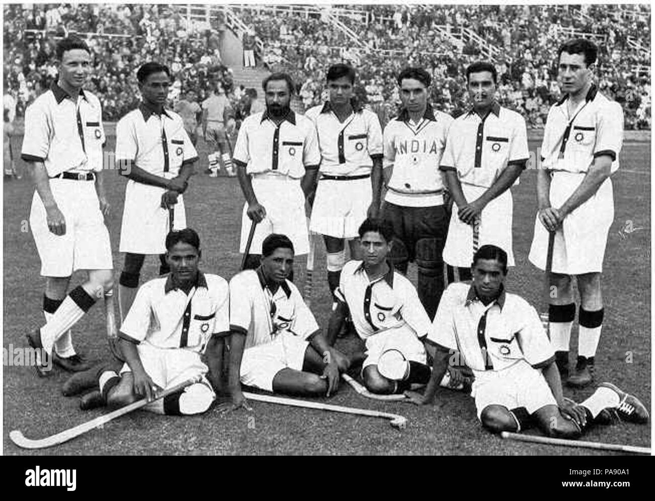120 Indian-Hockey-Team-Berlin-1936 Stockfoto