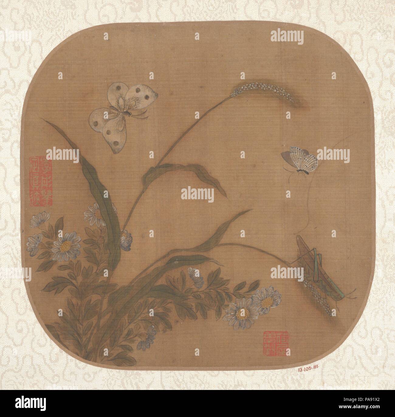 Herbst Glanz. Artist: zurückzuführen auf Gong Jufi (Chinesisch). Kultur: China. Abmessungen: 8 x 8 1/8 in. (20,3 x 20,6 cm). Museum: Metropolitan Museum of Art, New York, USA. Stockfoto