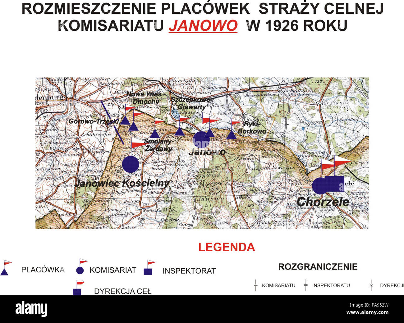 138 Janowo komisariat SC Stockfoto