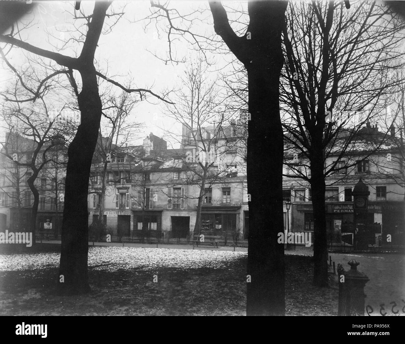 139 Jardin Scipion Atget Stockfoto