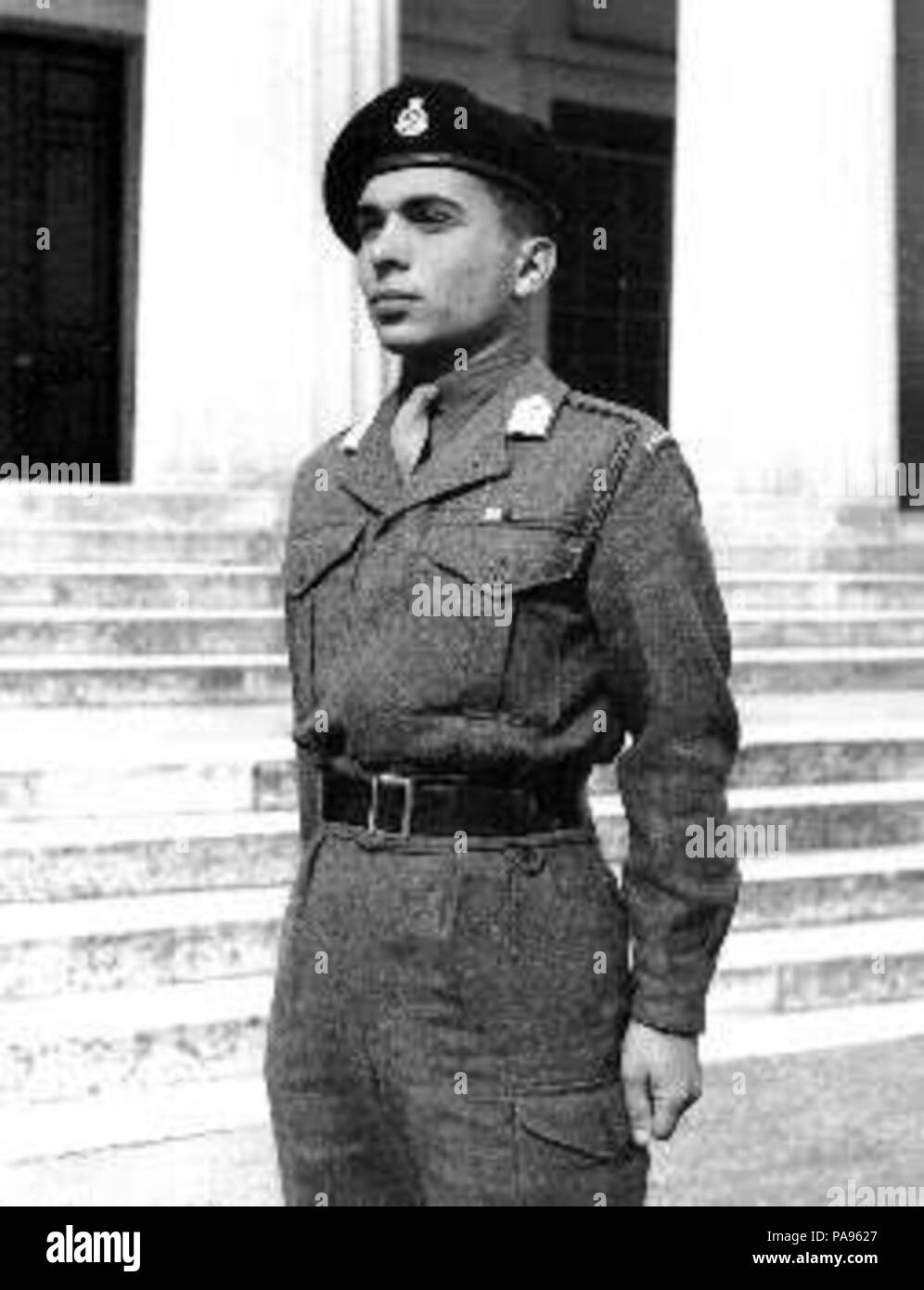 147 König Hussein in Sandhurst 1953 Stockfoto