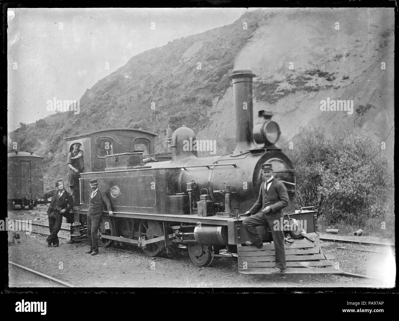 150 L-Klasse Dampflokomotive, die NZR 208, 2-4-0 Typ T. 276550 ATLIB Stockfoto