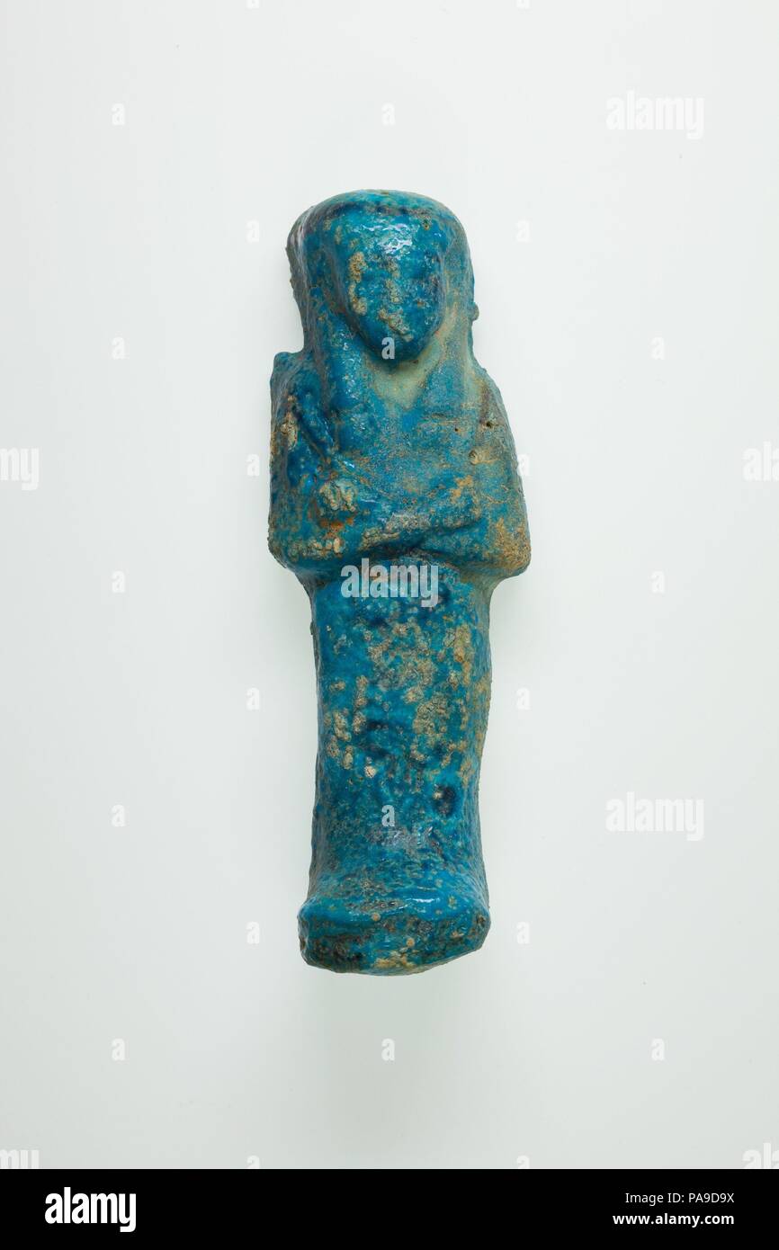 Arbeitnehmer Uschebti des Henettawy (C), die Tochter des Isetemkheb. Abmessungen: H. 11,9 × W. 4 × D 3,5 cm (4 11/16 x 1 9/16 x 1 3/8 in.). Dynastie: Dynasty 21. Datum: Ca. 990-970 v. Chr.. Siehe 25.3.19. Museum: Metropolitan Museum of Art, New York, USA. Stockfoto