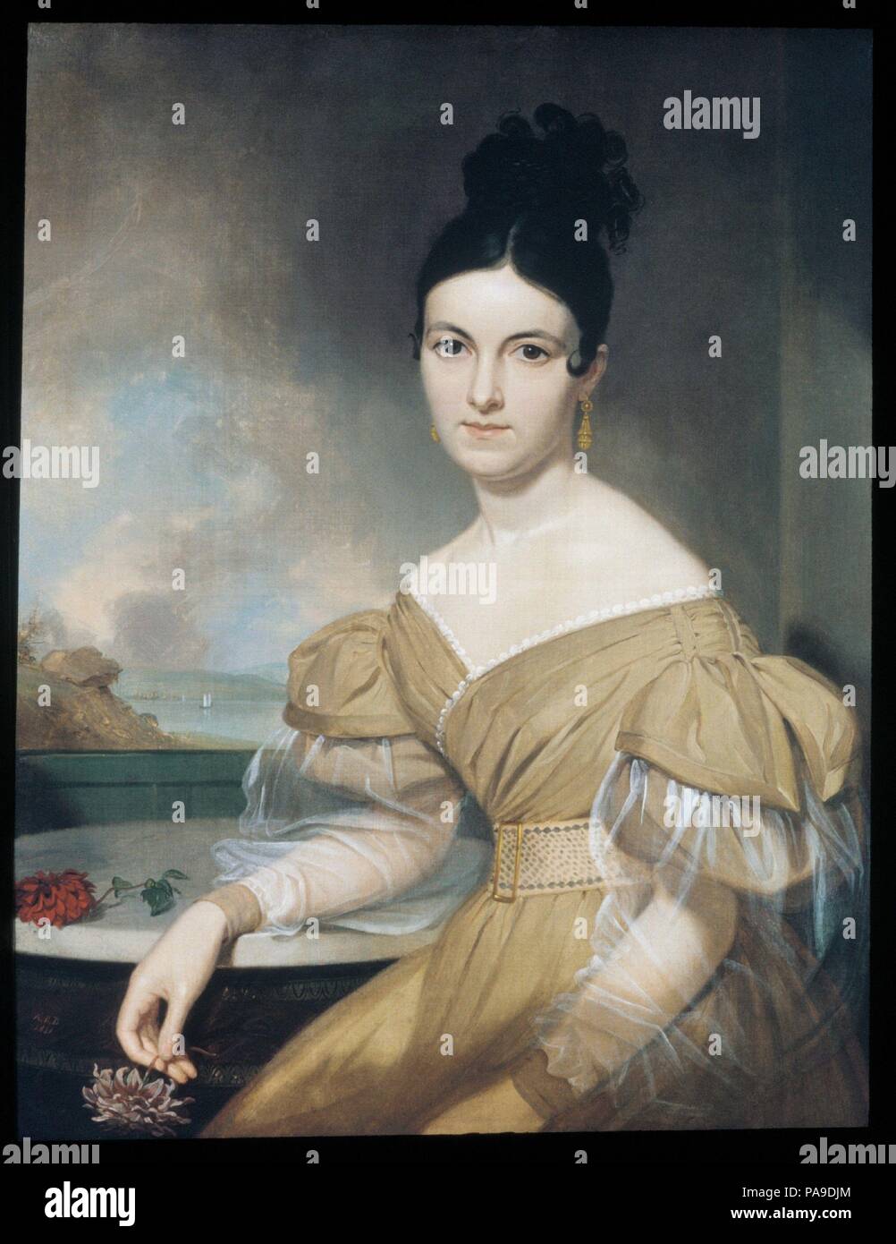 Frau Winfield Scott. Artist: Asher Brown Durand (Amerikanische, Jefferson, New Jersey 1796-1886 Maplewood, New Jersey). Abmessungen: 34 x 27 in. (96,4 x 68,6 cm). Datum: 1831. Museum: Metropolitan Museum of Art, New York, USA. Stockfoto