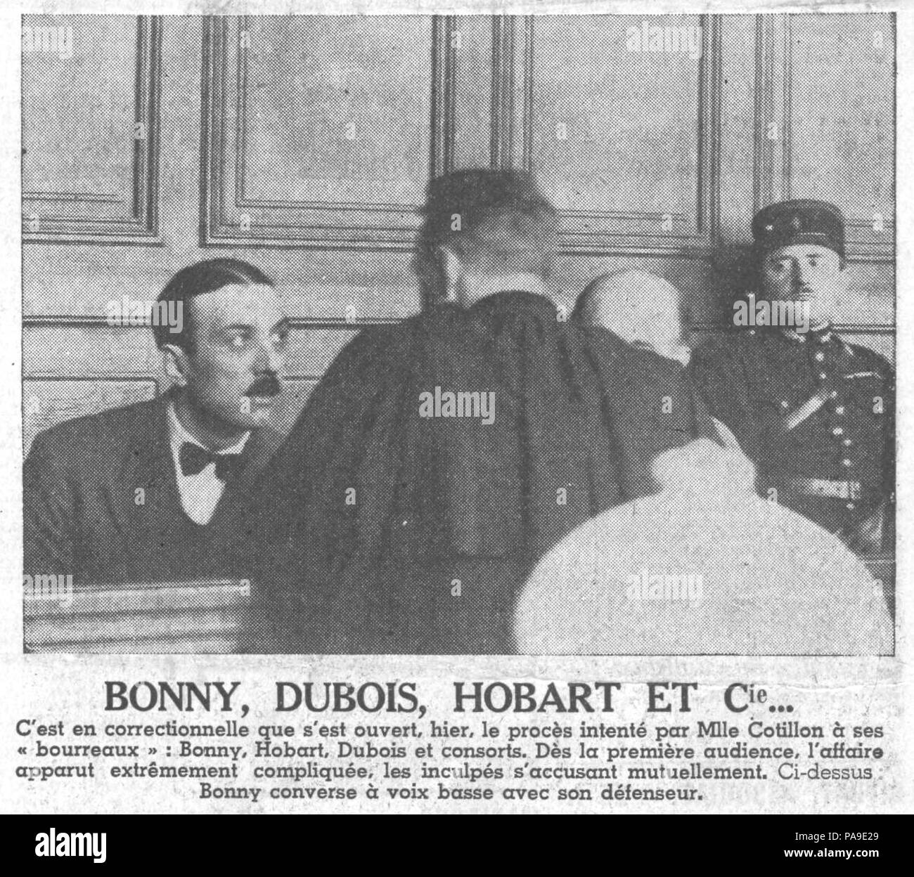 199 Pierre Bonny-Protokoll Cotillon - paris-soir - 10. Oktober 1935 Stockfoto
