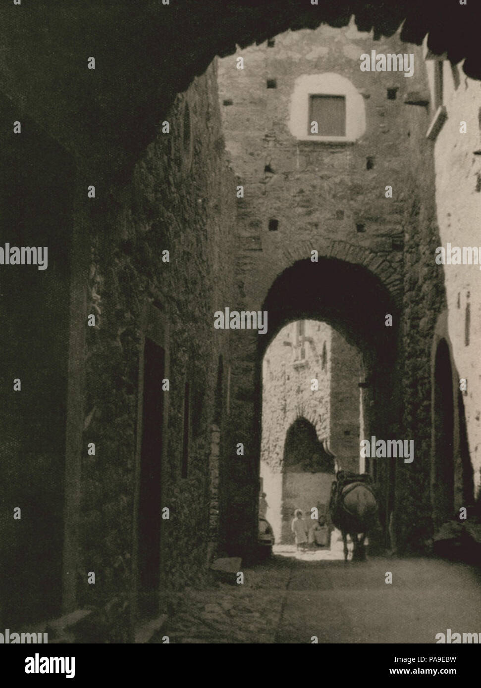 208 Pyrghi Arkaden - Perilla Francesco - 1928 Stockfoto