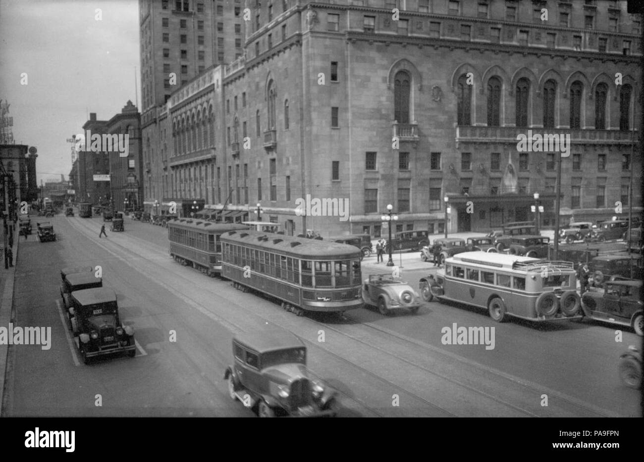 222 Royal York Hotel und Front Street 1930 Stockfoto