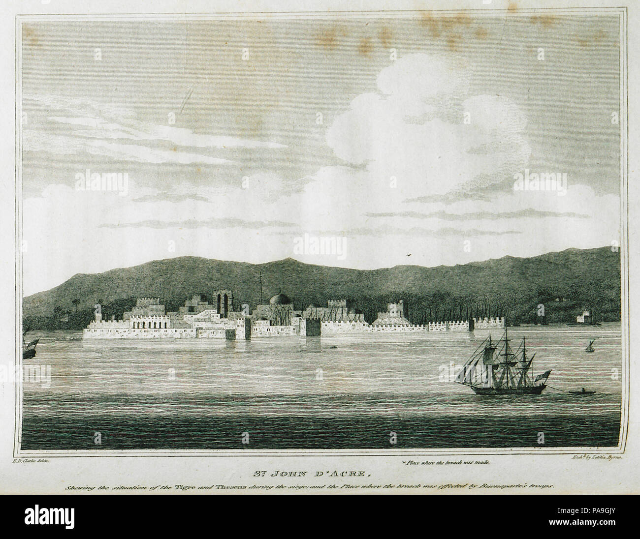 225 Saint John d'Acre - Clarke Edward Daniel - 1824 Stockfoto