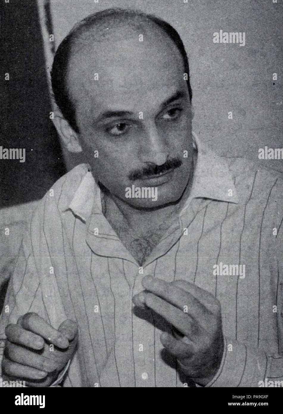 227 Samir Geagea - 1988 Stockfoto