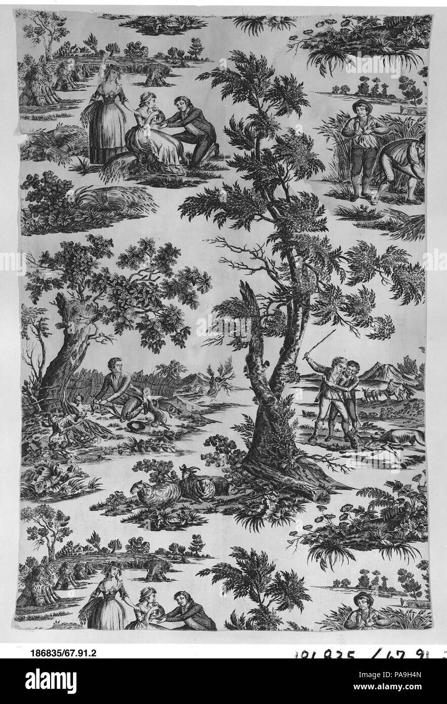 Stück. Kultur: Britische. Abmessungen: L 41 cm x W 28 cm 105,4 x 72,4 cm. Datum: Ca. 1790. Museum: Metropolitan Museum of Art, New York, USA. Stockfoto