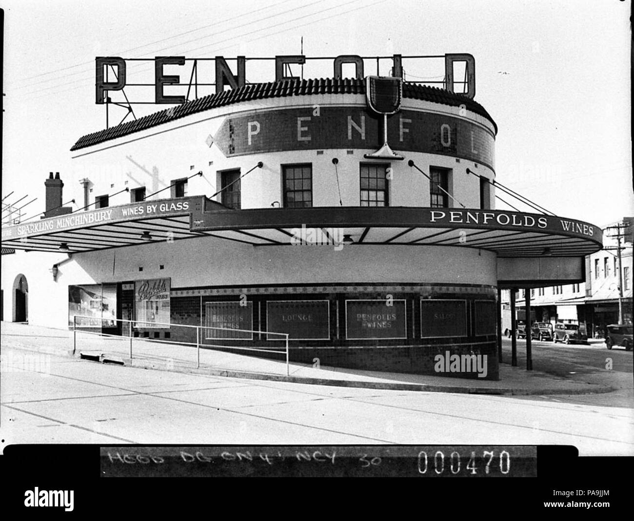 237 SLNSW 12215 Außen Penfolds Wein die Limousine und lagern Sie das Victoria Cross North Sydney Stockfoto