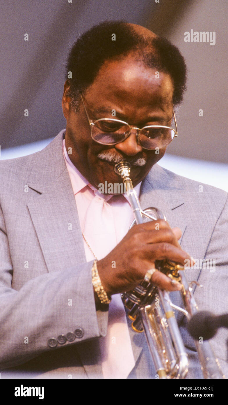 CLARK TERRY amerikanischen Swing und Bebop Trompeter 1988 Stockfoto