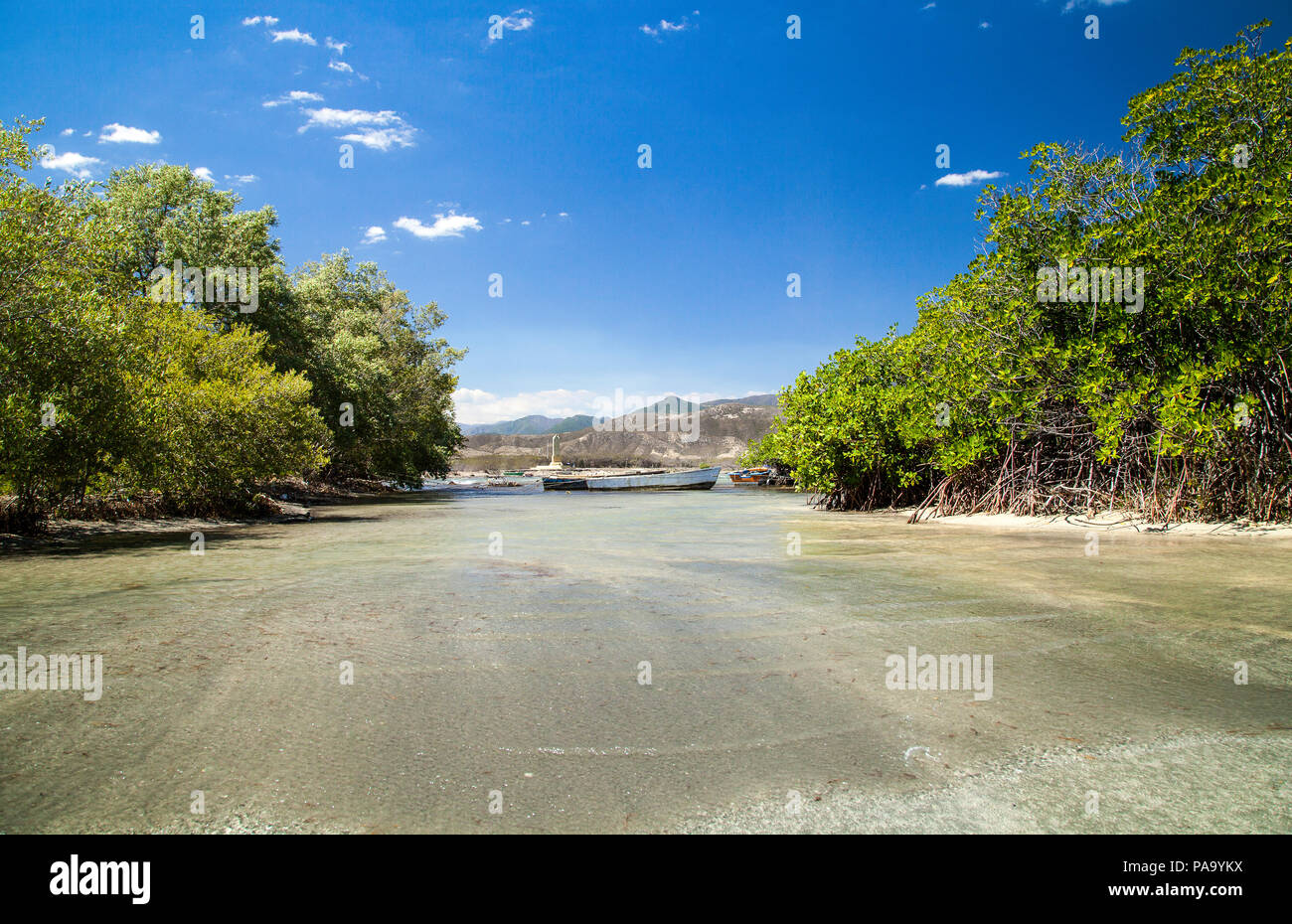 Strand Turtle Bay von ocoa Dominikanische Republik Stockfoto