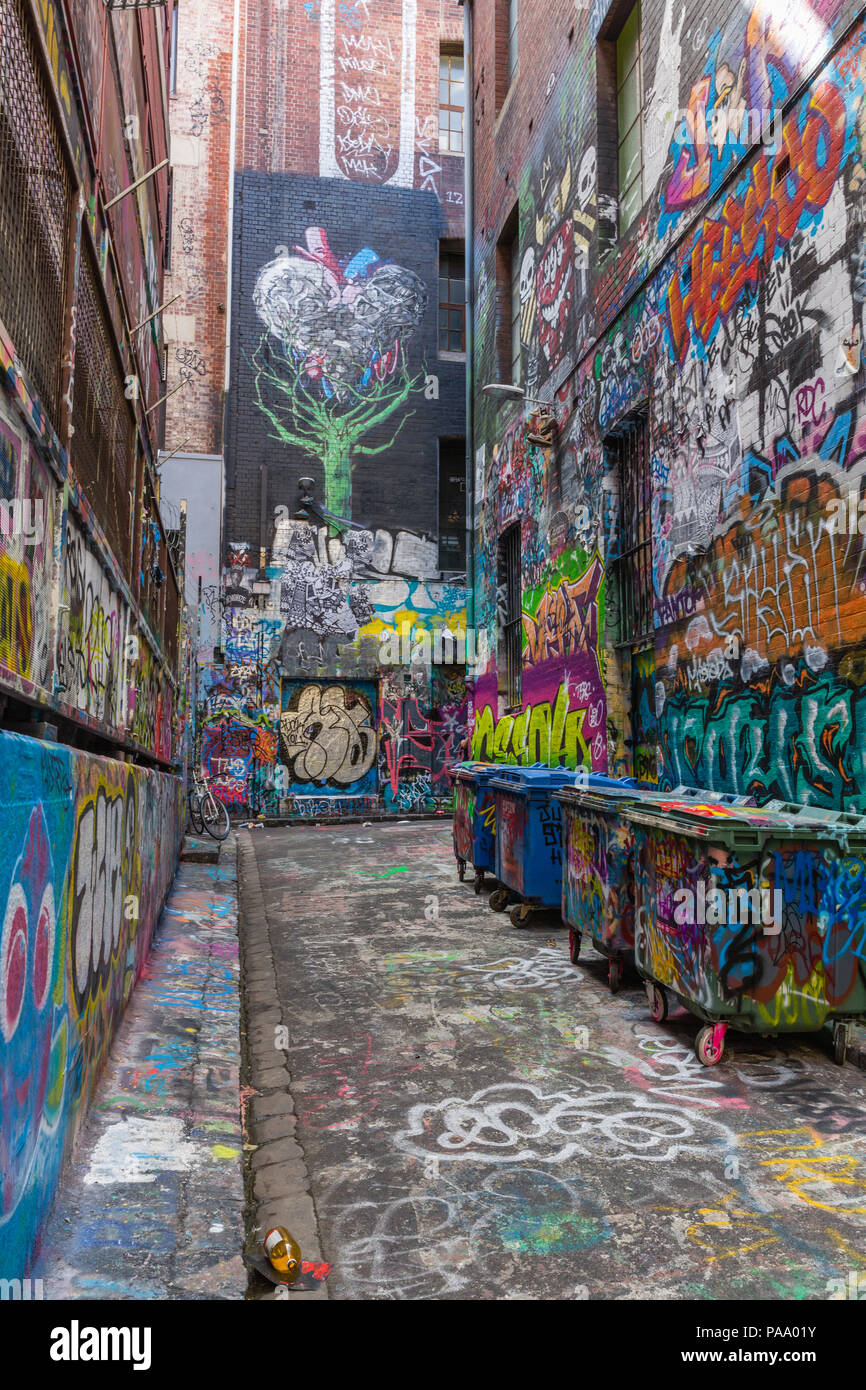 Melbourne Street Art, Australien Stockfoto