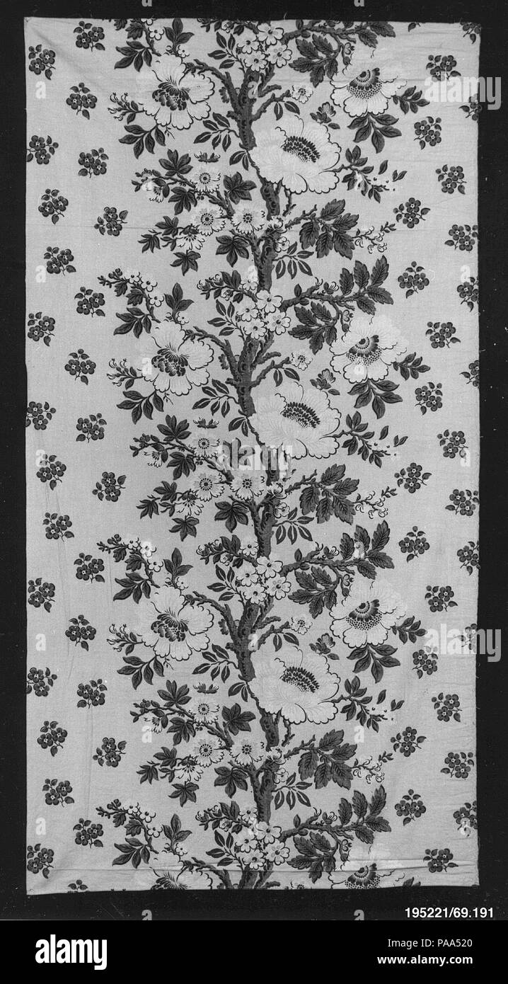 Länge. Kultur: Britische. Abmessungen: L 48 x W. 24 3/4 Zoll (breite Webstuhl) 121,9 x 62,9 cm. Datum: Ca. 1830. Museum: Metropolitan Museum of Art, New York, USA. Stockfoto