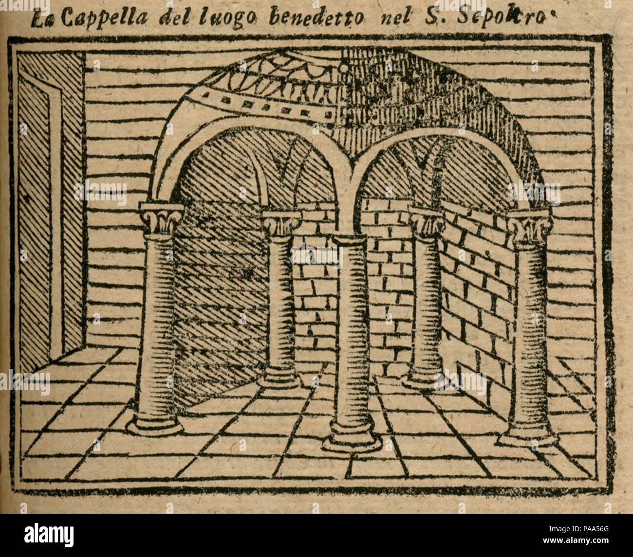 151 La Cappella Del Luogo Benedetto nel S Sepolcro - Bianco Noe - 1600 Stockfoto