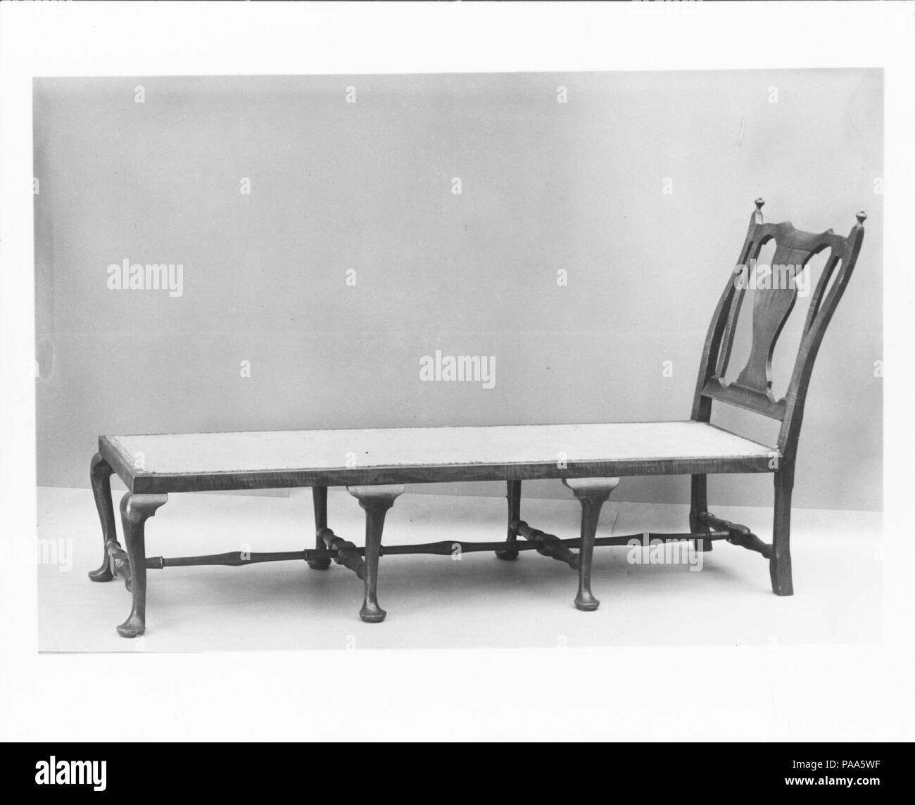 Liege. Kultur: American. Abmessungen: 39 x 24 5/8 x 70 1/4 in. (100.6 x 61 x 178.4 cm). Datum: 1740-90. Museum: Metropolitan Museum of Art, New York, USA. Stockfoto