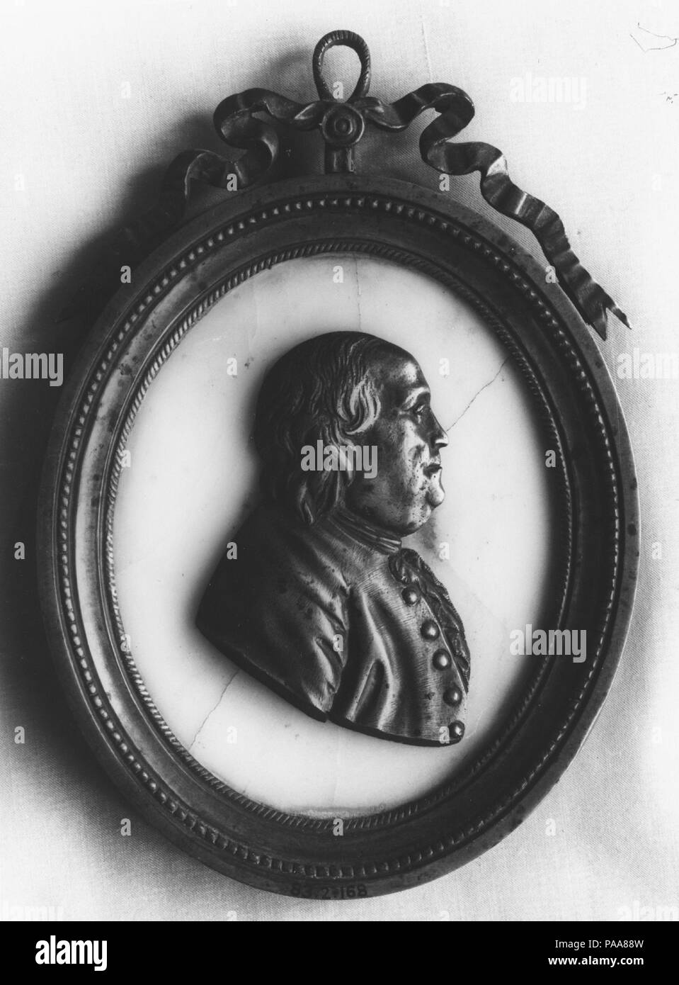 Plakette. Kultur: American. Abmessungen: 5 7/8 x 4 1/16 in. (14,9 x 10,3 cm). Datum: 1800-1883. Museum: Metropolitan Museum of Art, New York, USA. Stockfoto