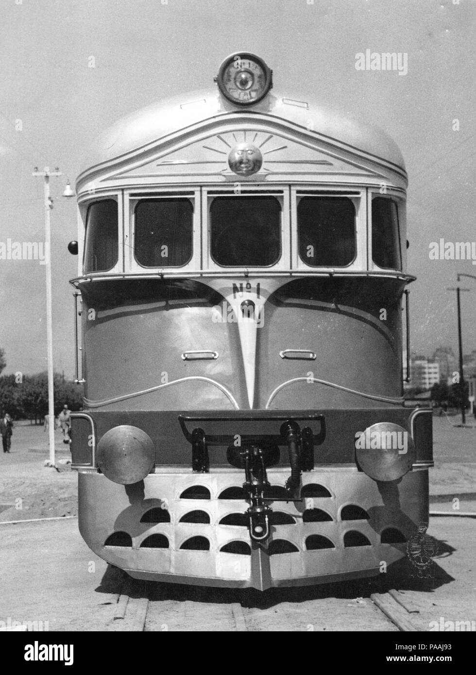 207 Primera locomotora Diesel eléctrica fabricada en la Argentina, 1952. Stockfoto