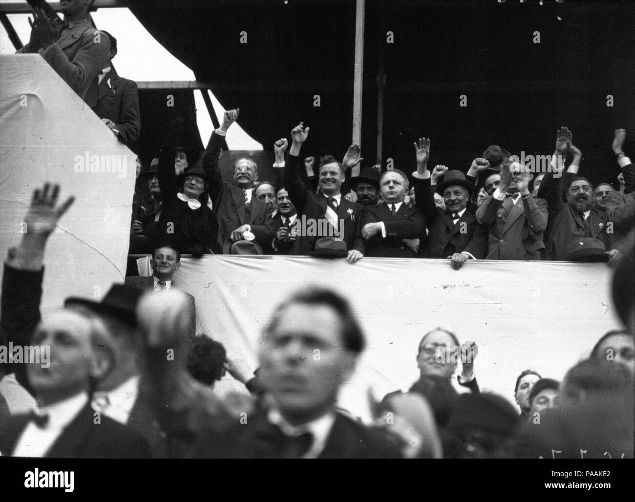213 - Rassemblement populaire-14-Juli-1936 Stockfoto