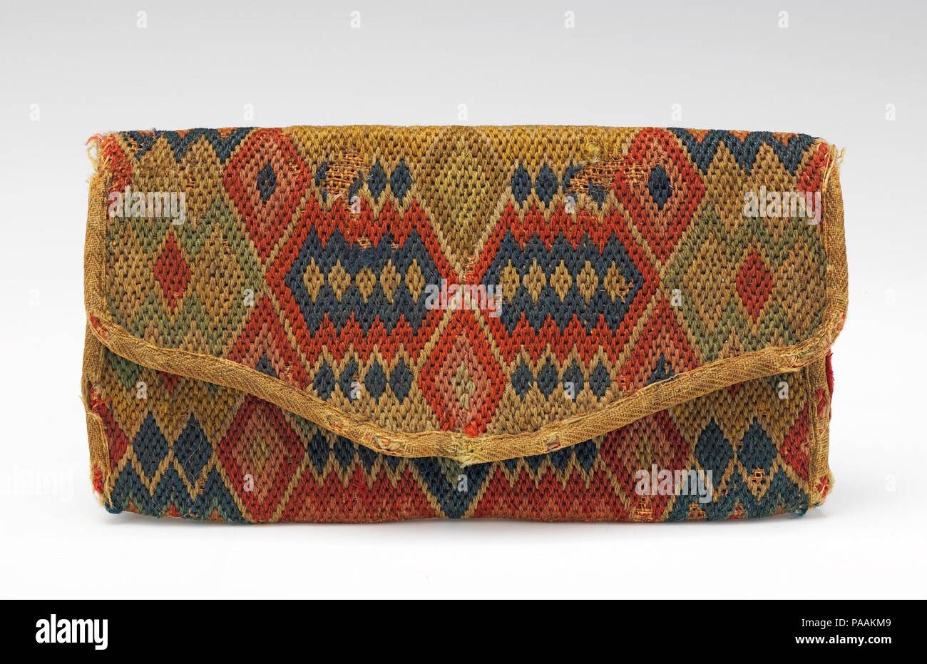 Geldbeutel. Kultur: American. Designer: Deborah Hill. Datum: 4. Quartal 18. Museum: Metropolitan Museum of Art, New York, USA. Stockfoto