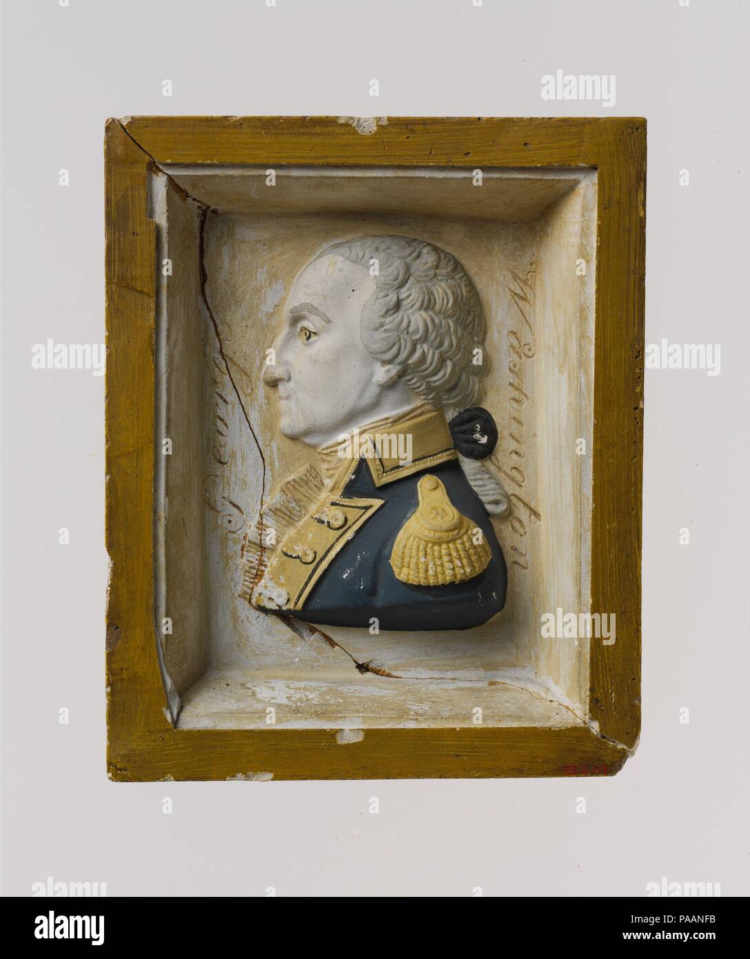 George Washington. Abmessungen: 5 7/8 x 4 3/4 in. (14,9 x 12,1 cm). Datum: 1800-30. Museum: Metropolitan Museum of Art, New York, USA. Stockfoto