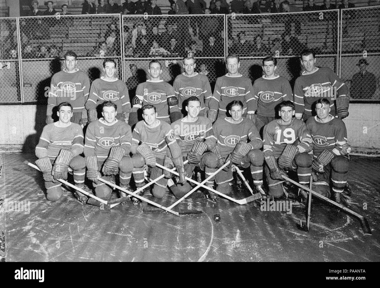 176 Montreal Canadiens Hockeymannschaft, Oktober 1942 Stockfoto