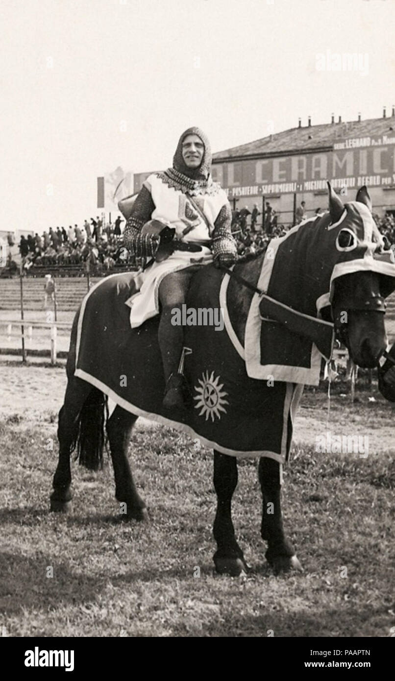 232 Sfilata storica - Palio di Legnano anni Cinquanta Stockfoto