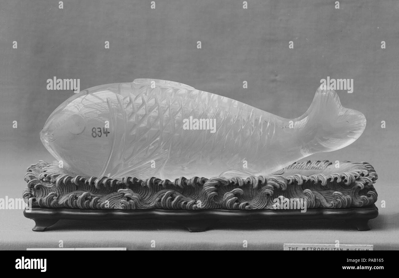 Abbildung eines Fisches. Kultur: China. Abmessungen: L 6 3/4 in. (17,1 cm). Datum: 18. Museum: Metropolitan Museum of Art, New York, USA. Stockfoto