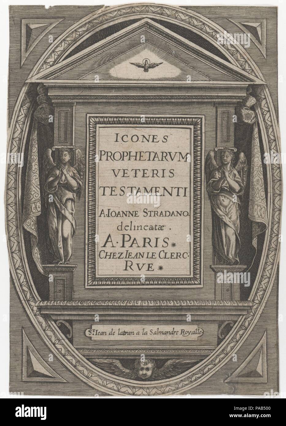 Icones Veteris Testamenti Prophetarum. Artist: Jan van der Straet, genannt Stradanus (Niederländischen, Brügge 1523-1605 Florenz). Maße: Blatt: 6 7/8 x 4 15/16 in. (17,5 x 12,5 cm). Datum: n. d.. Museum: Metropolitan Museum of Art, New York, USA. Stockfoto